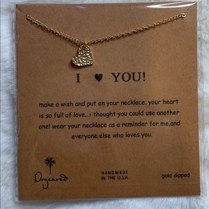 Heart charm woman’s necklace